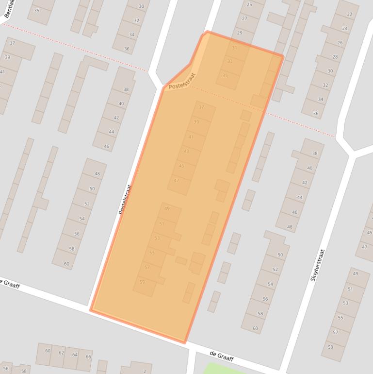 Kaart van postcodegebied 4251HB.