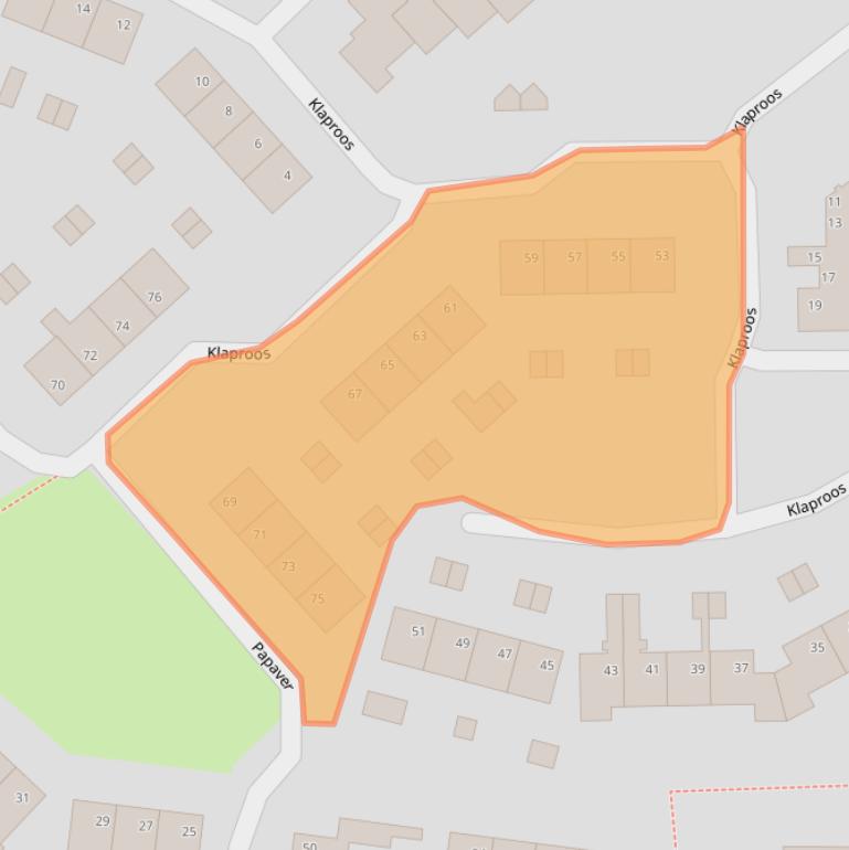 Kaart van postcodegebied 4251JC.