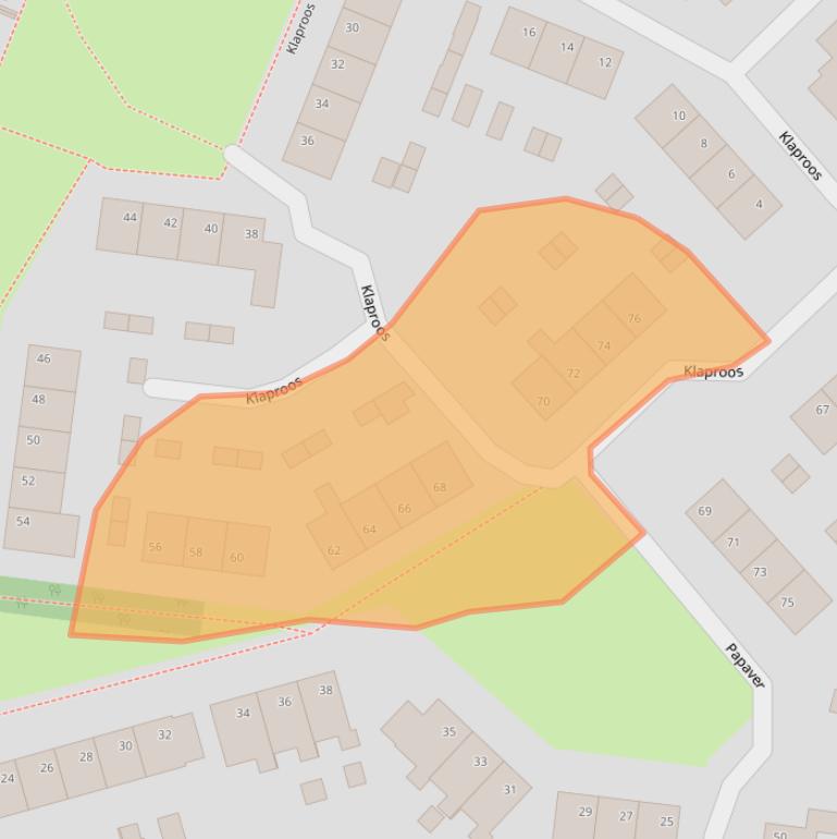 Kaart van postcodegebied 4251JG.