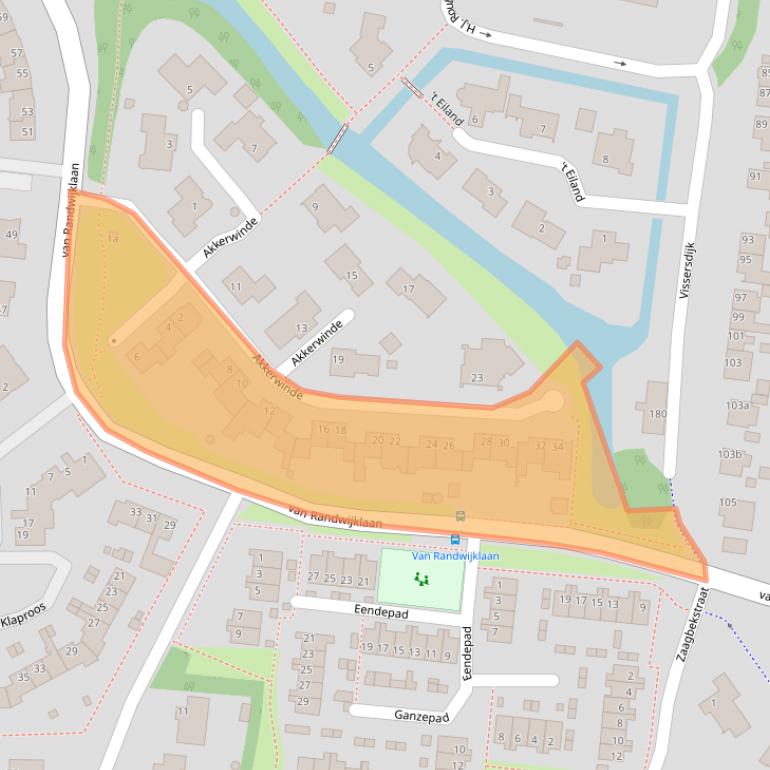 Kaart van postcodegebied 4251JL.