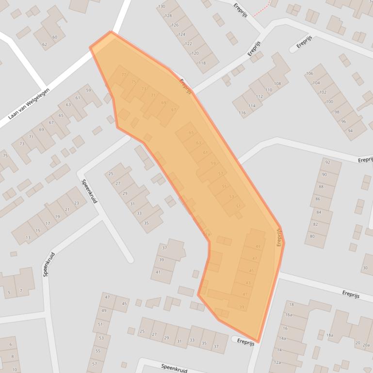 Kaart van postcodegebied 4251JV.