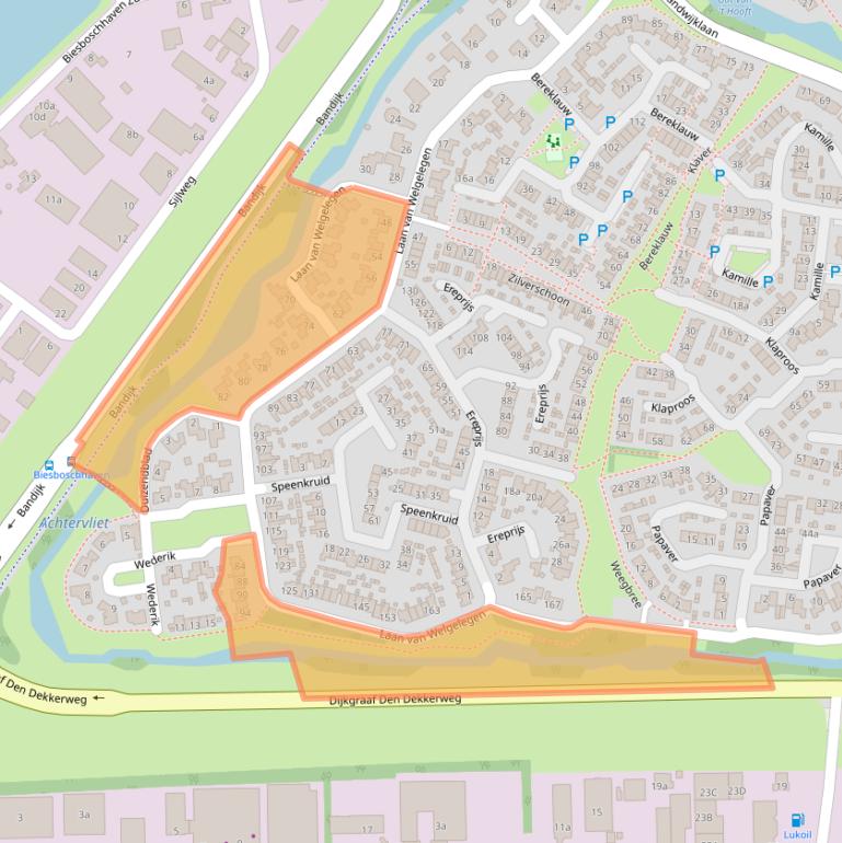 Kaart van postcodegebied 4251KM.