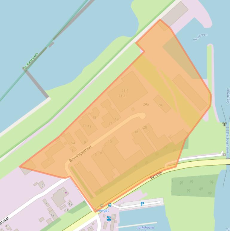 Kaart van postcodegebied 4251LA.