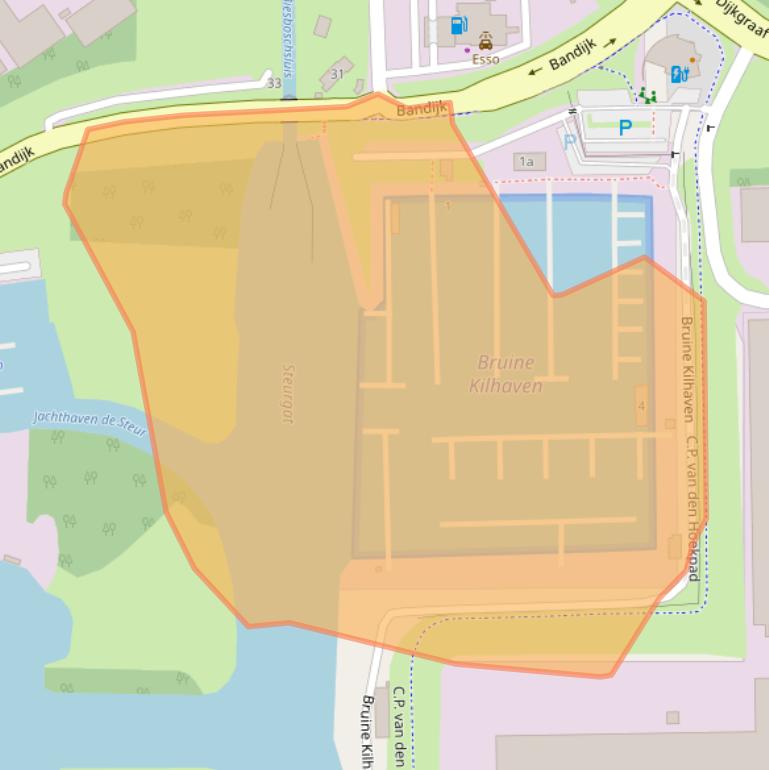 Kaart van postcodegebied 4251LG.