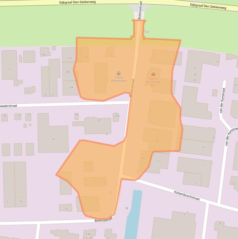 Kaart van postcodegebied 4251LK.