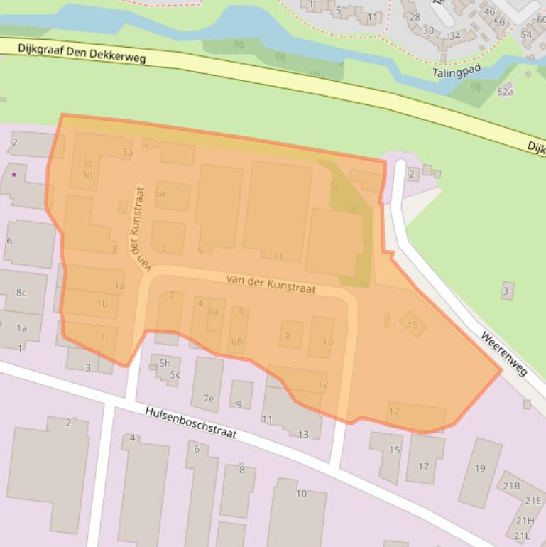 Kaart van postcodegebied 4251LN.