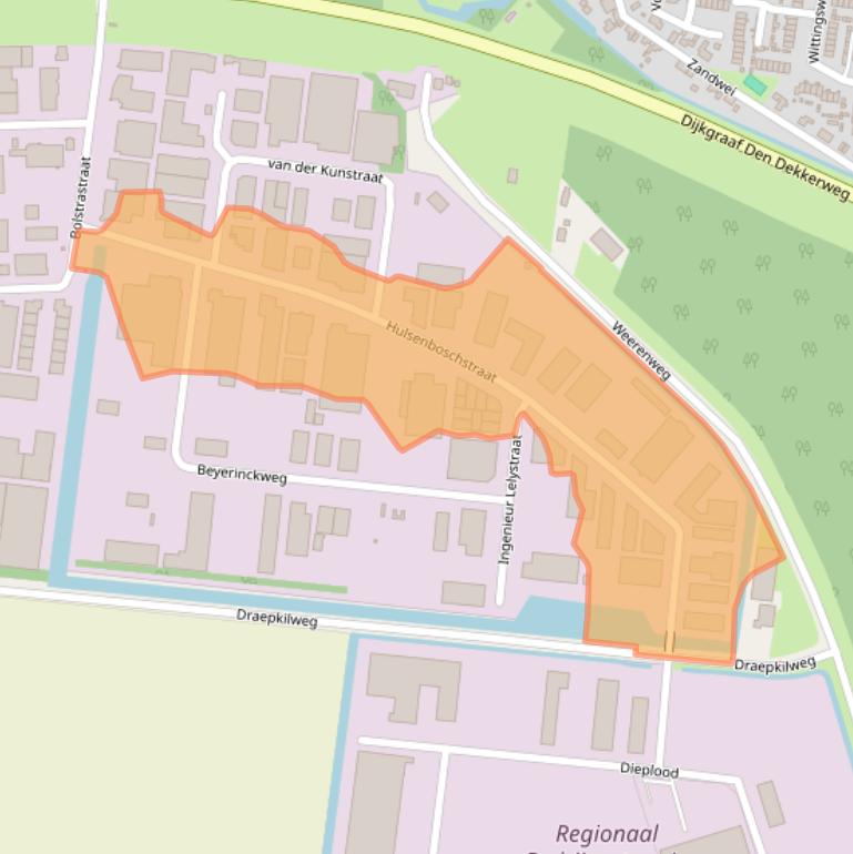 Kaart van postcodegebied 4251LR.