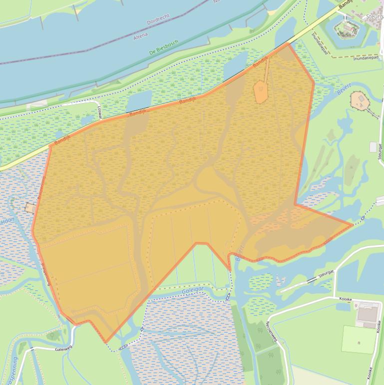 Kaart van postcodegebied 4251MA.