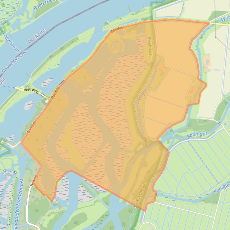 Kaart van postcodegebied 4251MK.