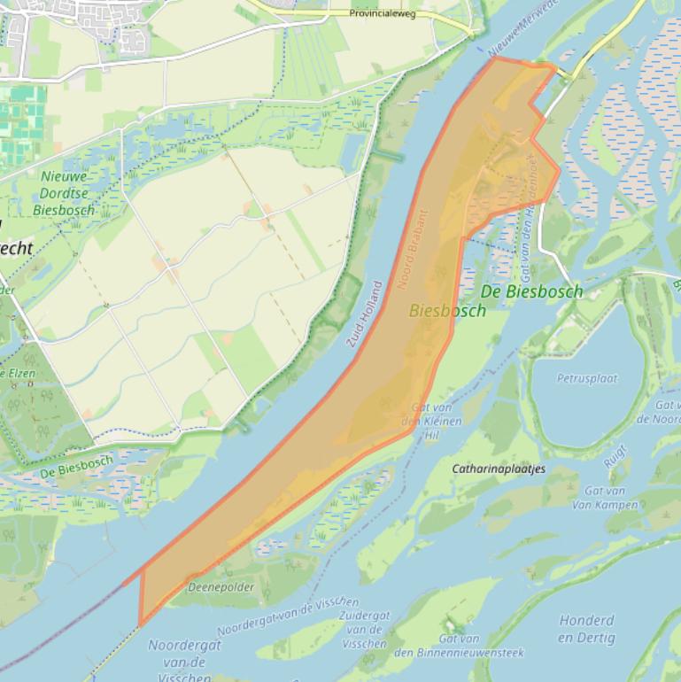 Kaart van postcodegebied 4251MR.