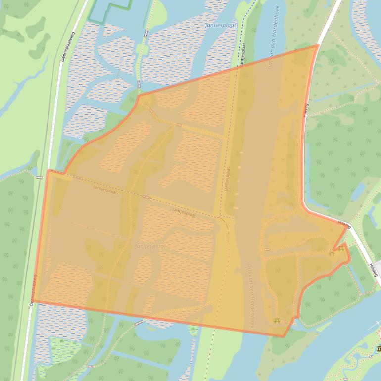 Kaart van postcodegebied 4251MW.