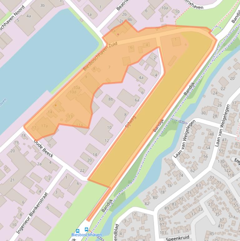 Kaart van postcodegebied 4251NM.