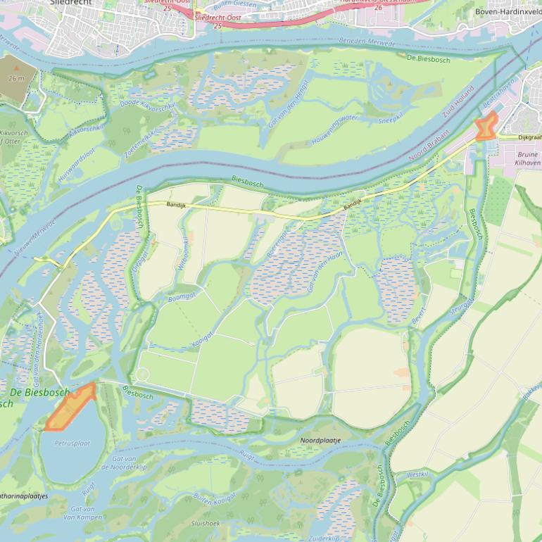 Kaart van postcodegebied 4251NN.