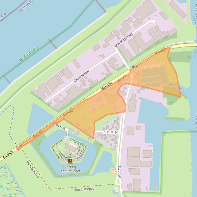 Kaart van postcodegebied 4251NT.