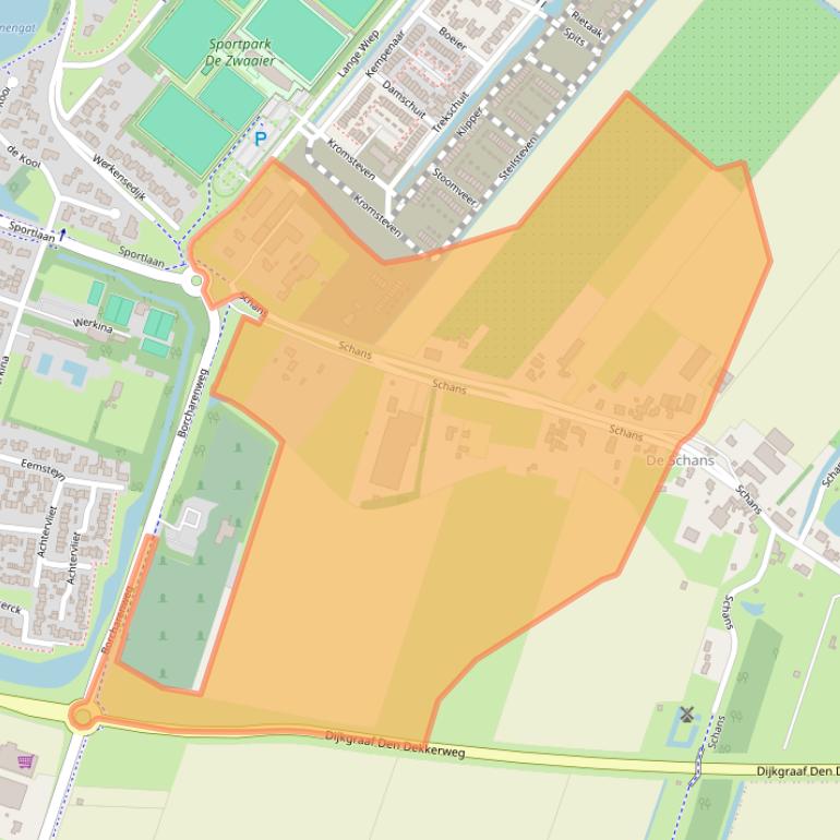 Kaart van postcodegebied 4251PT.