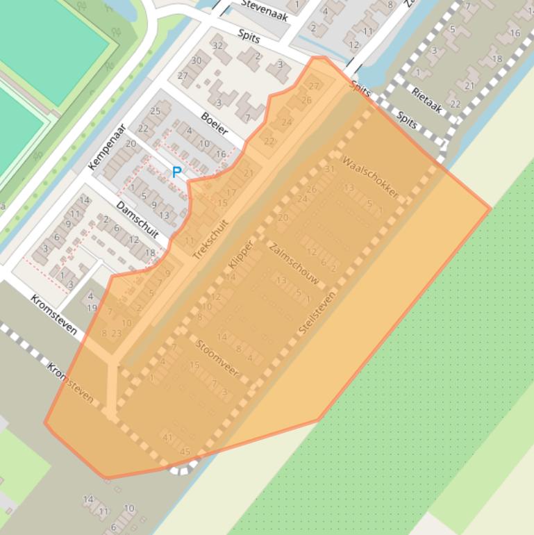 Kaart van postcodegebied 4251RL.