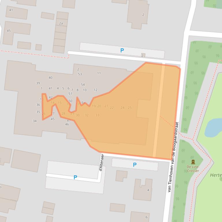 Kaart van postcodegebied 4251TX.