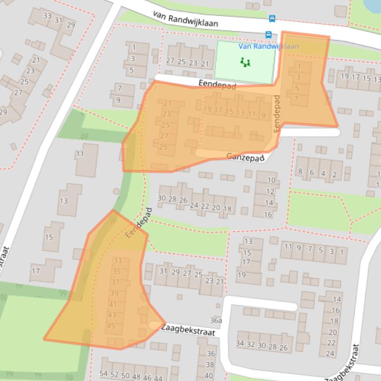 Kaart van postcodegebied 4251VC.