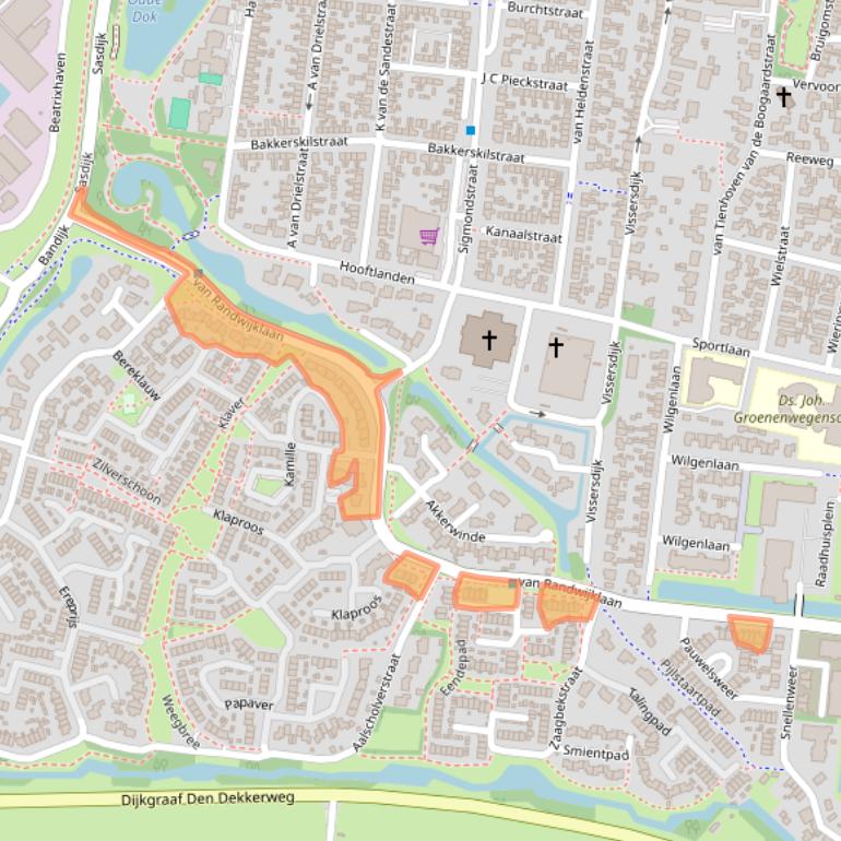 Kaart van postcodegebied 4251VT.