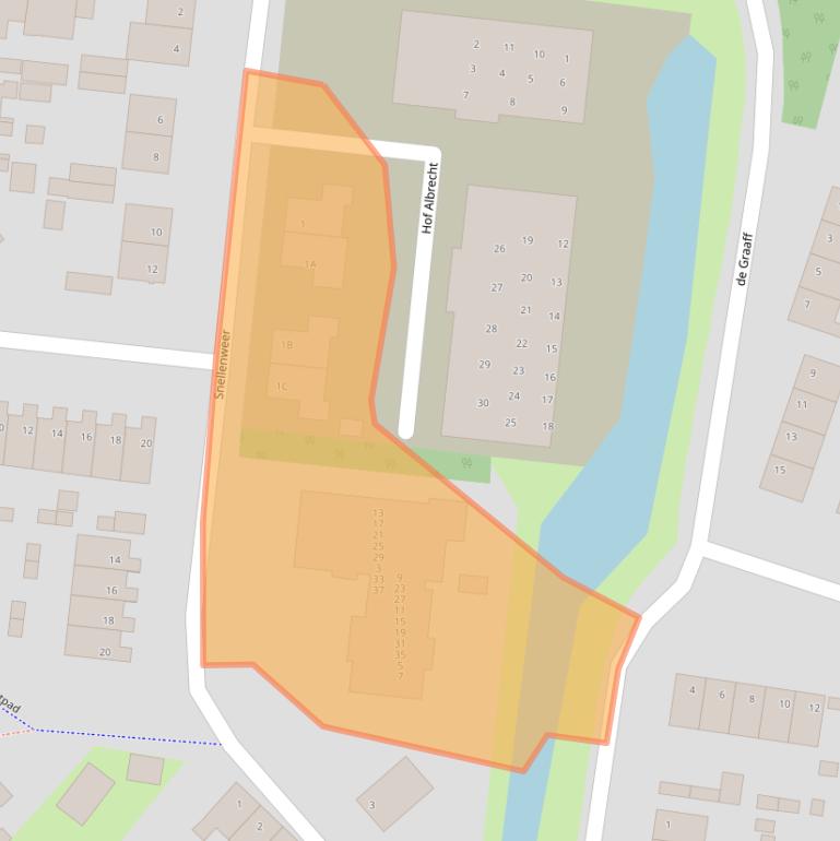 Kaart van postcodegebied 4251VV.