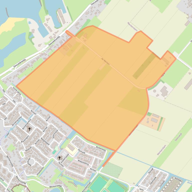 Kaart van postcodegebied 4251XW.