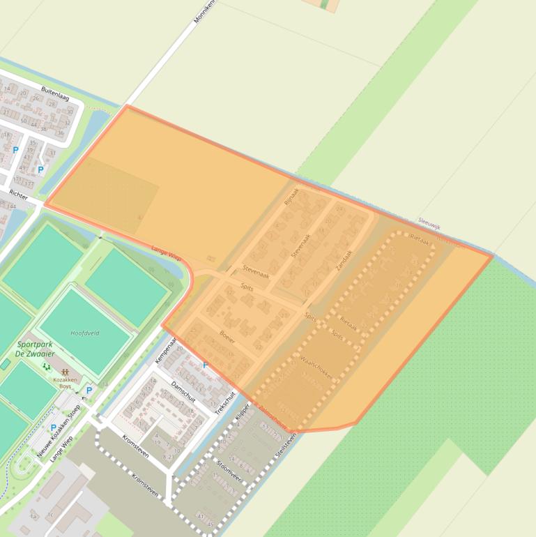 Kaart van postcodegebied 4251XZ.