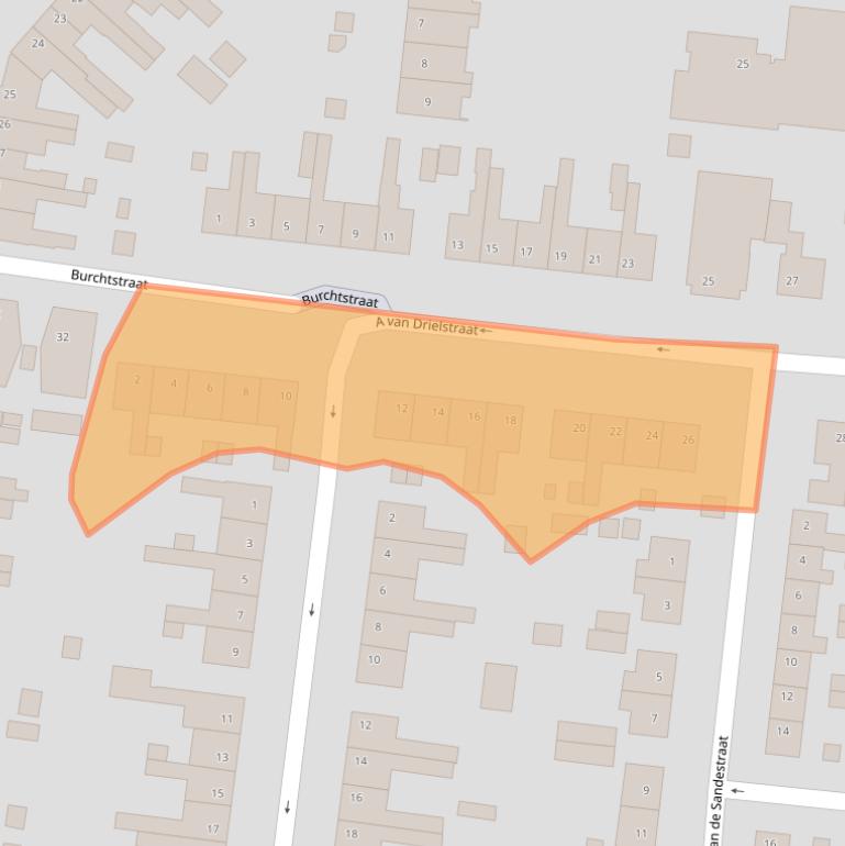 Kaart van postcodegebied 4251ZD.