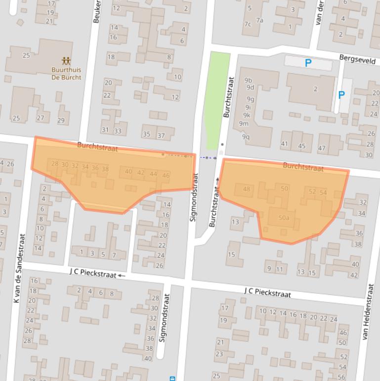 Kaart van postcodegebied 4251ZE.