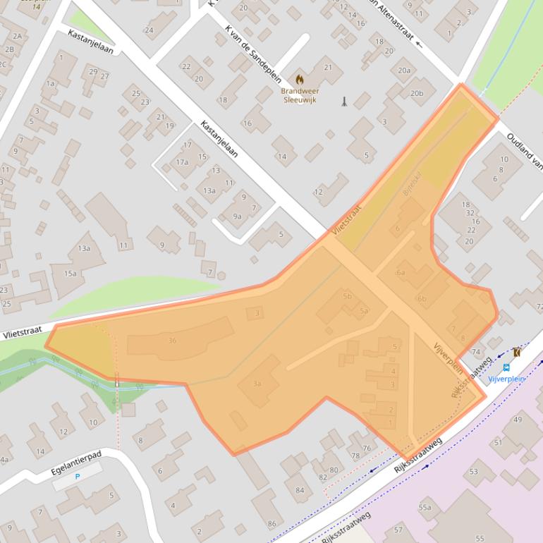 Kaart van postcodegebied 4254AJ.