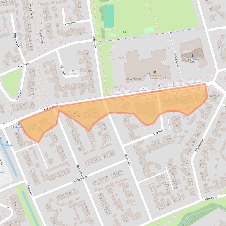 Kaart van postcodegebied 4254AT.