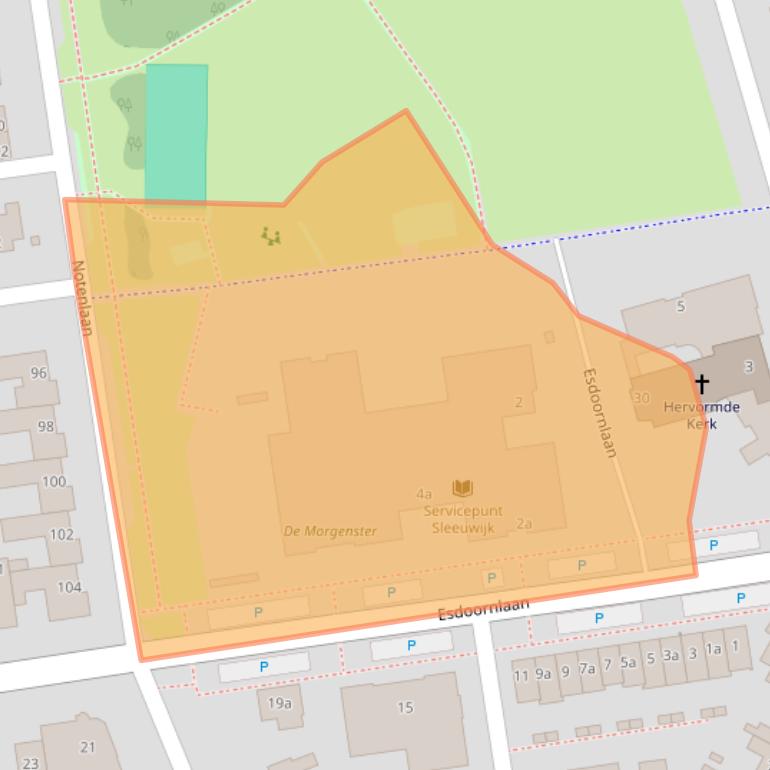 Kaart van postcodegebied 4254AV.