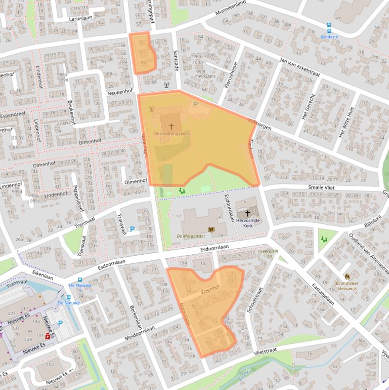 Kaart van postcodegebied 4254CC.