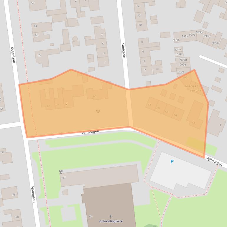 Kaart van postcodegebied 4254CK.