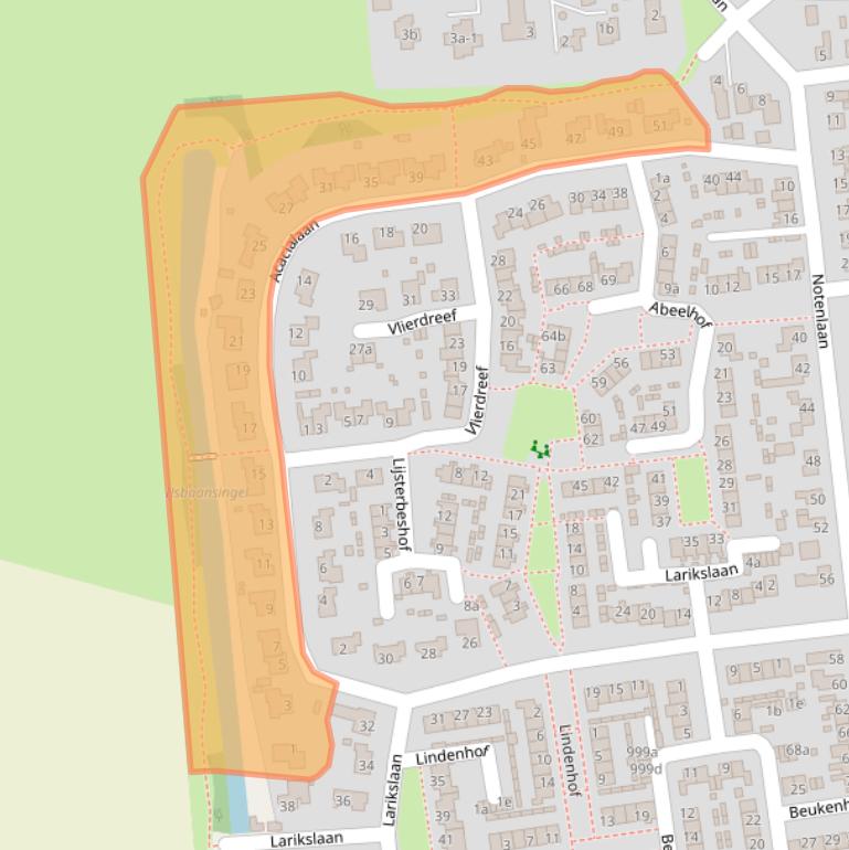 Kaart van postcodegebied 4254GC.