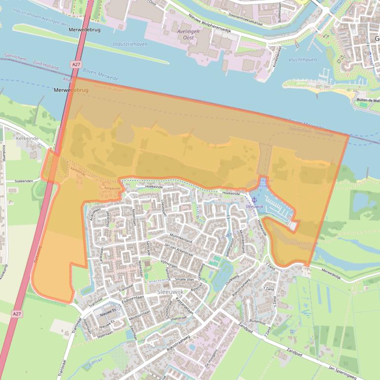 Kaart van postcodegebied 4254LC.