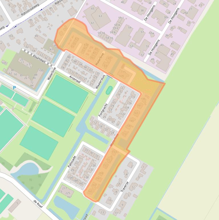 Kaart van postcodegebied 4254VB.