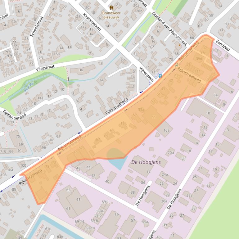 Kaart van postcodegebied 4254XB.