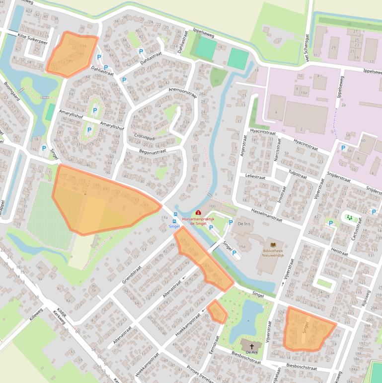 Kaart van postcodegebied 4255HC.