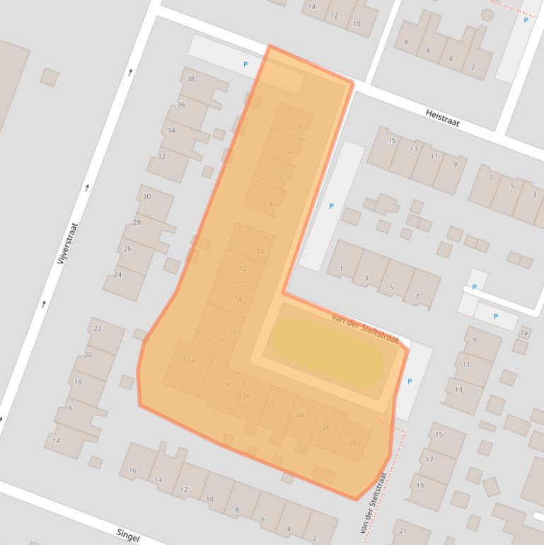 Kaart van postcodegebied 4255HJ.