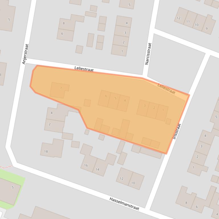 Kaart van postcodegebied 4255HN.