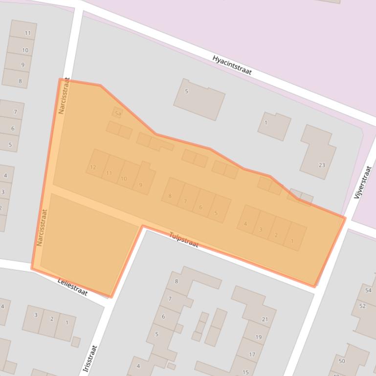 Kaart van postcodegebied 4255HR.