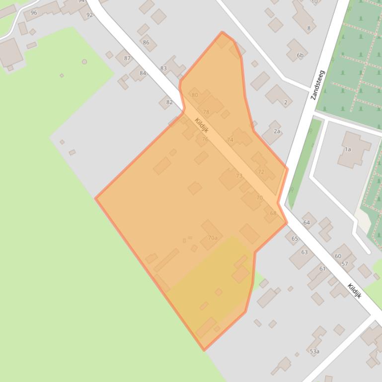 Kaart van postcodegebied 4255TD.