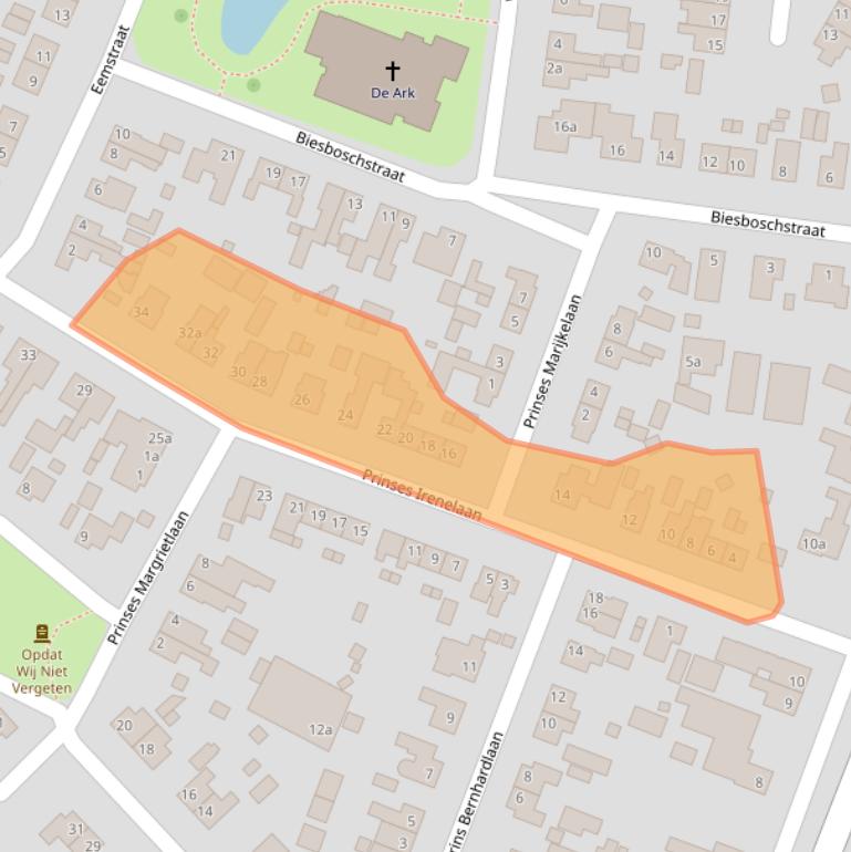 Kaart van postcodegebied 4255VK.