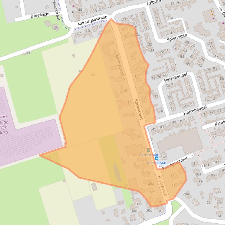 Kaart van postcodegebied 4261AA.