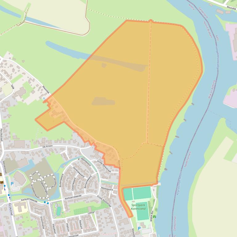 Kaart van postcodegebied 4261AH.