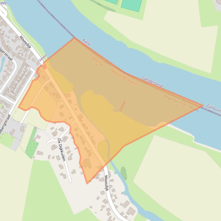 Kaart van postcodegebied 4261AL.