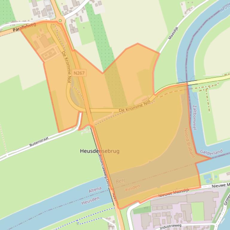 Kaart van postcodegebied 4261AN.