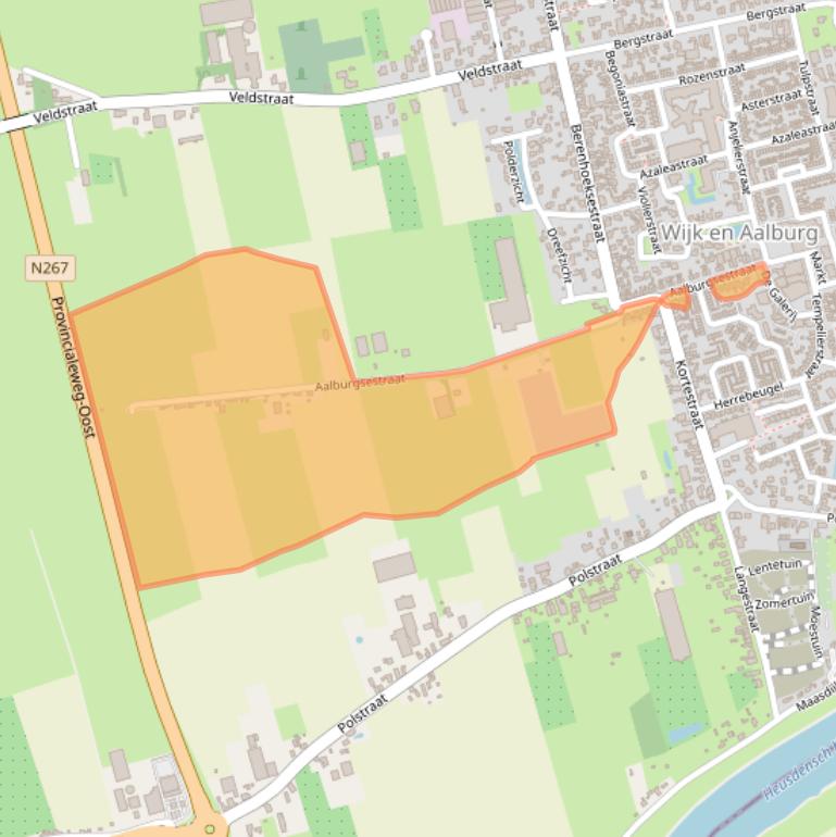 Kaart van postcodegebied 4261BJ.