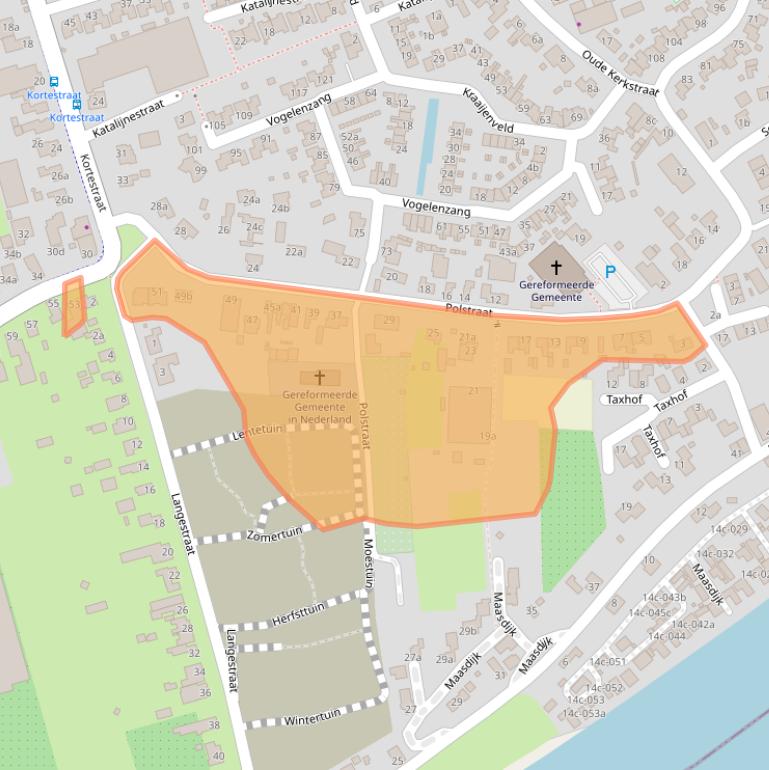 Kaart van postcodegebied 4261BP.