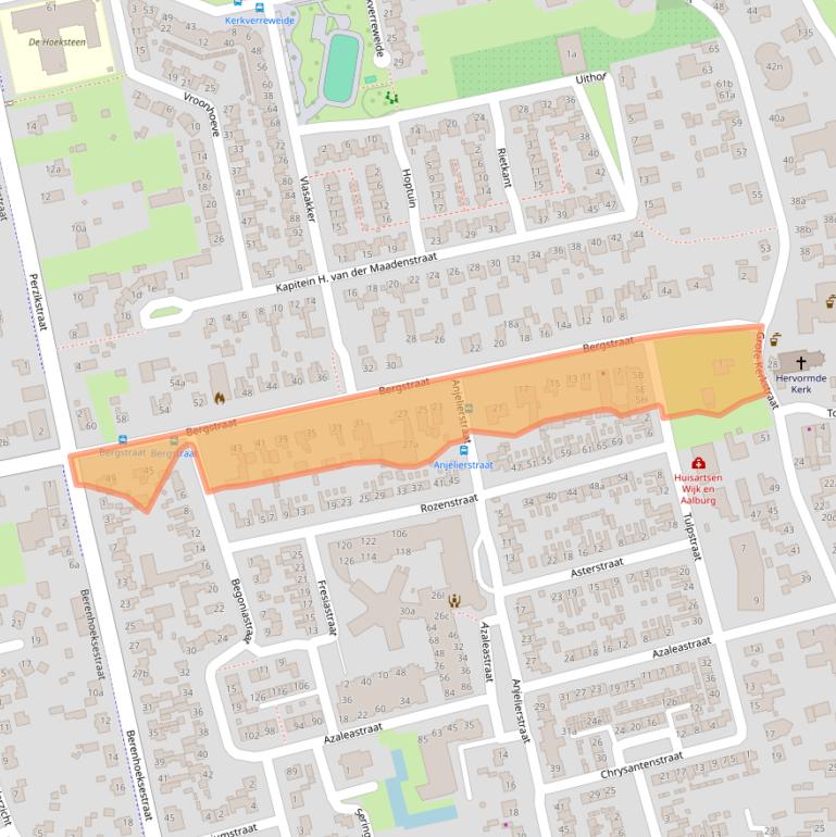 Kaart van postcodegebied 4261BW.